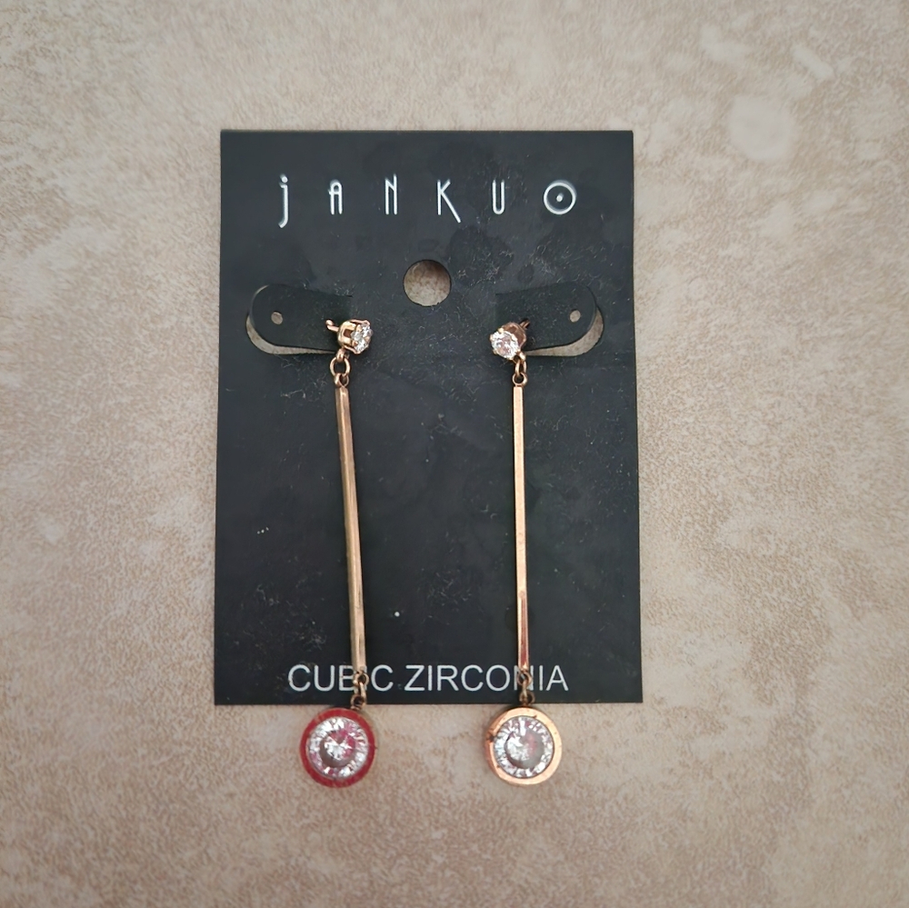 JANKUO Earrings Cubic Zirconia Drop Earrings